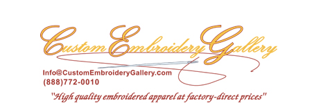 Custom Embroidery, Embroidered Clothing and Services